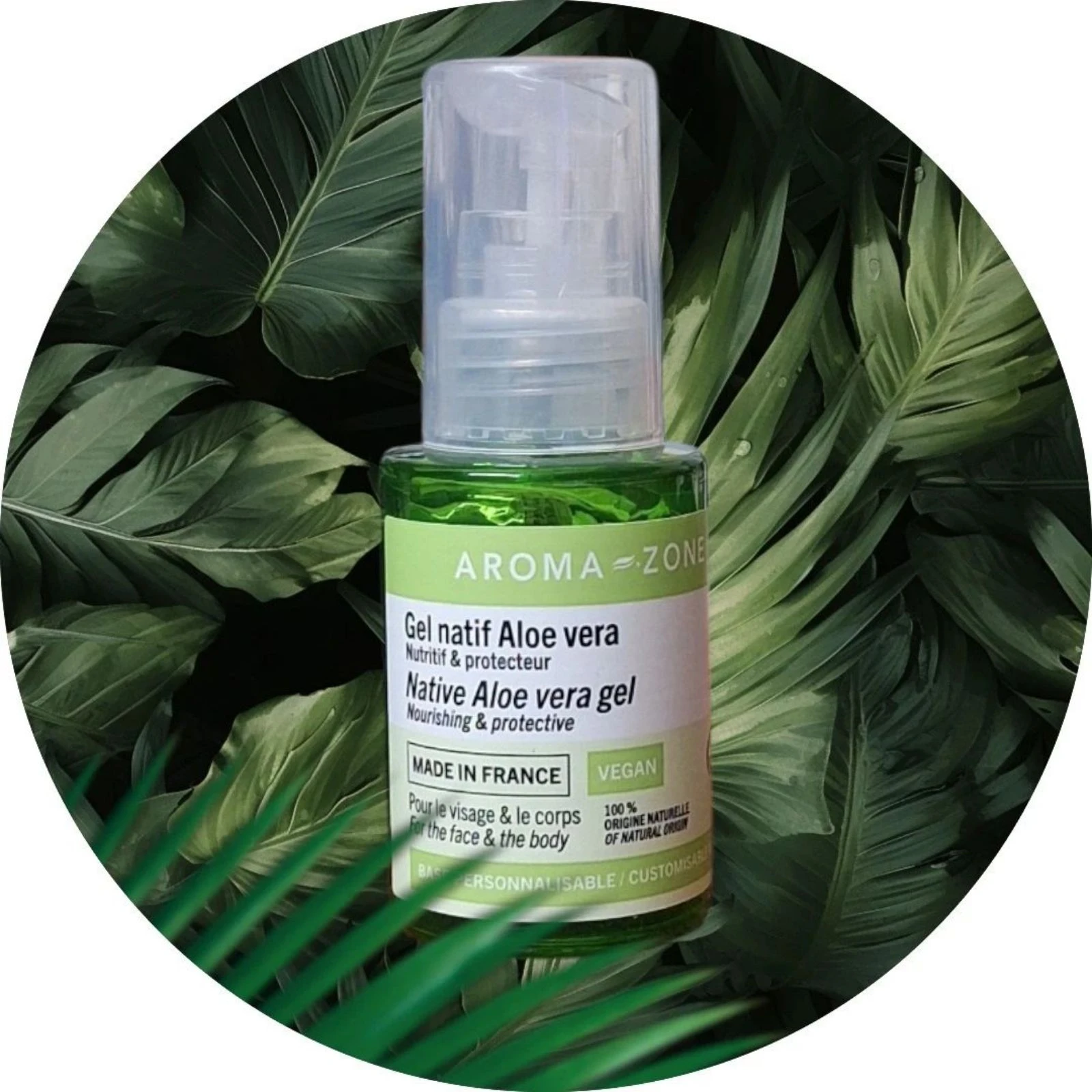 Gel natif d'Aloé Vera Bio nutritif et protecteur Aroma-Zone 💚